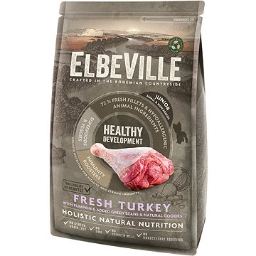 

Elbeville Puppy and Junior Mini Healthy Development Fresh Turkey 1,4 kg