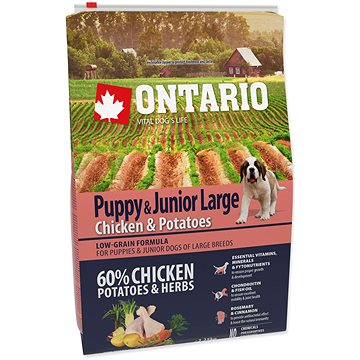 

Ontario Puppy & Junior Large Chicken & Potatoes 2,25 kg