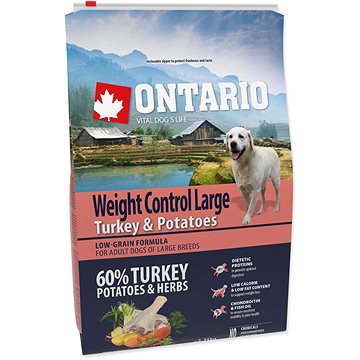 

Ontario Large Weight Control Turkey & Potatoes 2,25 kg