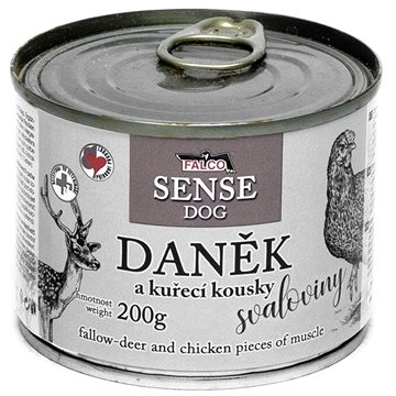 

Sokol Falco Sense Dog daněk a kuře 200 g
