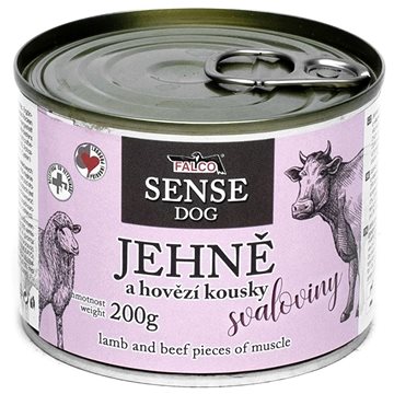 

Sokol Falco Sense Dog jehněčí a hovězí 200 g