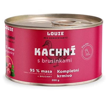 

LOUIE kachní (95% v pevné složce) s brusinkami 200 g