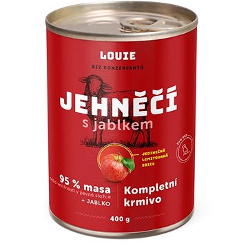 

LOUIE jehněčí (95% v pevné složce) s jablky 400 g