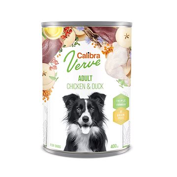 

Calibra Dog Verve konz. GF Adult Chicken & Duck 400 g