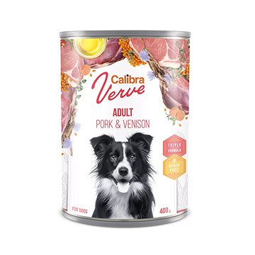 

Calibra Dog Verve konz. GF Adult Pork & Venison 400 g