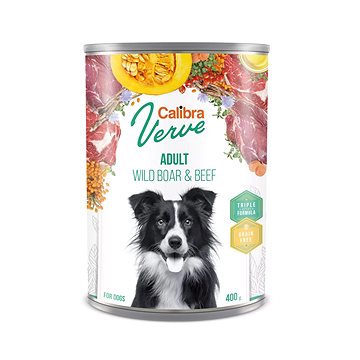 

Calibra Dog Verve konz. GF Adult Wild Boar & Beef 400 g