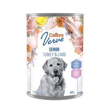 

Calibra Dog Verve konz. GF Senior Turkey & Lamb 400 g