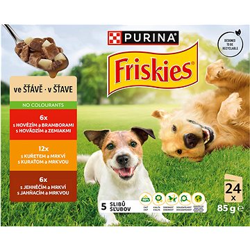 

Friskies Adult multipack lahodný výběr ve šťávě 24 × 85 g
