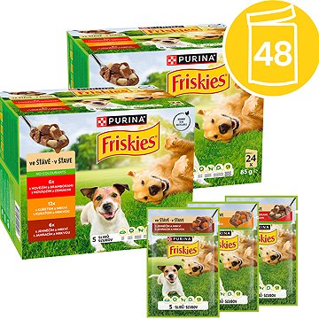 

Friskies Adult multipack lahodný výběr ve šťávě 48 × 85 g