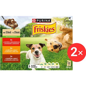 

Friskies Adult lahodný výběr ve šťávě 12 × 85 g 2 ks