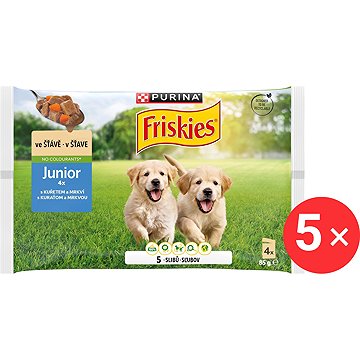 

Friskies Junior s kuřetem a mrkví ve šťávě 4 × 85 g 5 ks