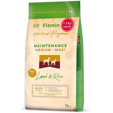 

Fitmin Medium Maxi Lamb & Rice 12 + 1 kg