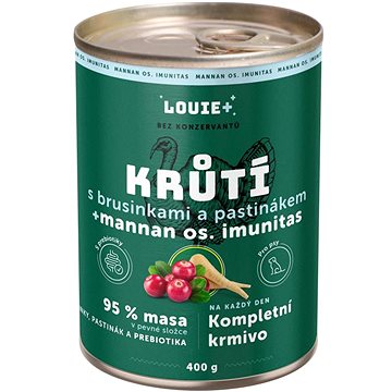 

LOUIE Krůtí s brusinkami, pastinákem a prebiotiky 400 g