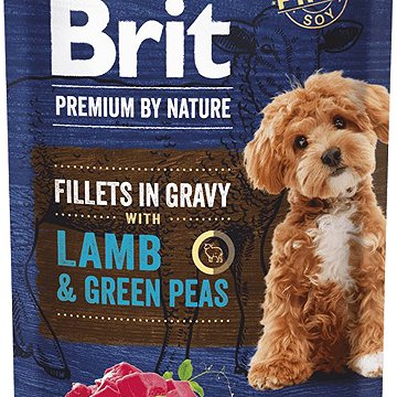 

Brit Premium by Nature Dog Fillets in Gravy with Lamb & Green Peas 85 g
