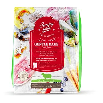 

Sunday Pets Gentle Bake Lamb Puppy Small/Medium Breed 1,3 kg