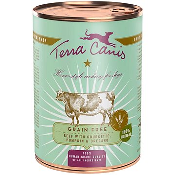 

Terra Canis Grain Free Konzerva Hovězí s cuketou, dýní a oreganem 400 g