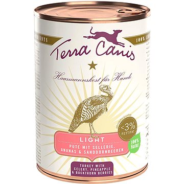 

Terra Canis Light Konzerva Krůtí s celerem, ananasem a rakytníkem 400 g