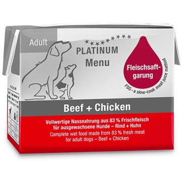 

Platinum Natural Menu Hovězí + Kuře 90 g 12 ks