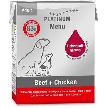 

Platinum Natural Menu Hovězí + Kuře 185 g 12 ks