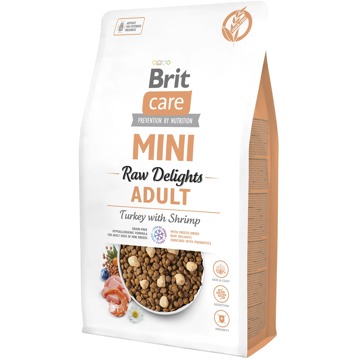 

Brit Care Mini FD Raw Delights Krůtí s krevetami 2 kg