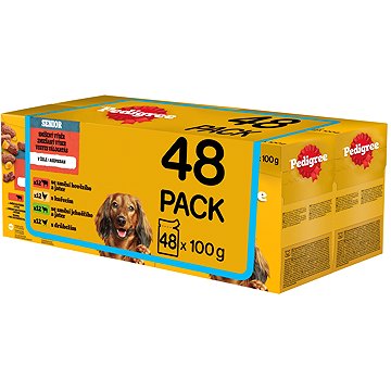 

Pedigree Senior smíšený výběr kapsiček v želé 48 × 100 g