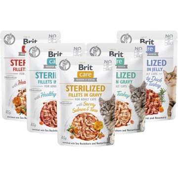 

Brit Care Cat Sterilized Fillets Ochutnávkový mix 5 x 85 g