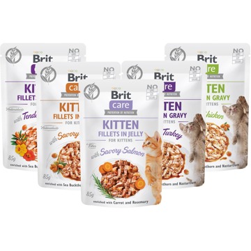 

Brit Care Cat Kitten Fillets Ochutnávkový mix 5 x 85 g