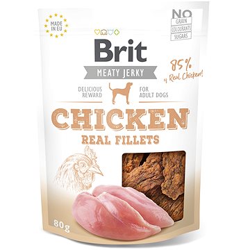 Brit Jerky Chicken Fillets 80 g - Pamlsky pro psy