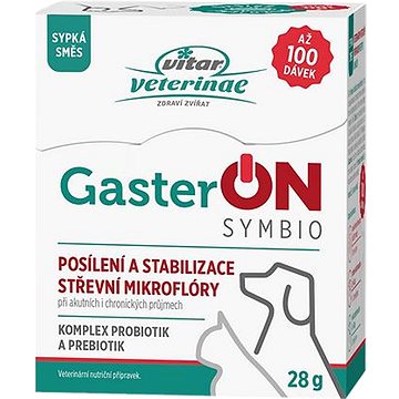 

Vitar Veterinae GasterON symbio probiotika a prebiotika 28 g