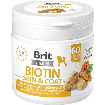 

Brit Vitamins Biotin - Kůže & Srst 60 tbl.