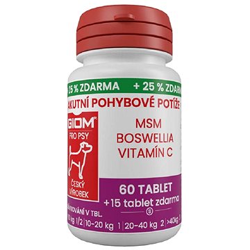

Giom Akutní pohybové potíže 60 tbl. + 25 % zdarma