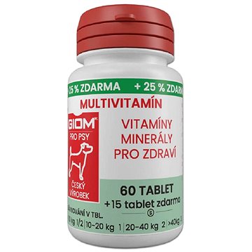

Giom Multivitamín 60 tbl. + 25 % zdarma