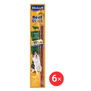 

Vitakraft Dog pochoutka Beef Stick salami Game 6 × 1 ks