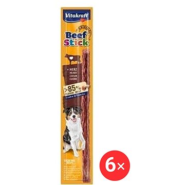 

Vitakraft Dog pochoutka Beef Stick salami Heart 6 × 1 ks