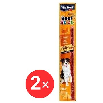 

Vitakraft Dog pochoutka Beef Stick salami Turkey 2 × 1 ks