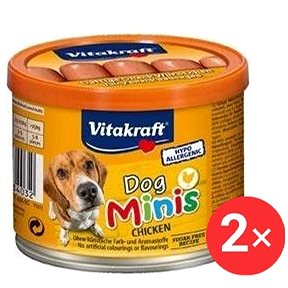 

Vitakraft Dog pochoutka Snack Minis Chicken párky 2 × 120 g