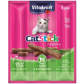 

Vitakraft Cat Stick pochoutka kuře/tráva 3 × 6g