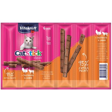 

Vitakraft Cat Stick pochoutka krůta/jehně, 6 × 6g