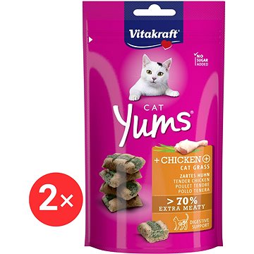 

Vitakraft pochoutka Cat Yums kuřecí s trávou 2 × 40 g