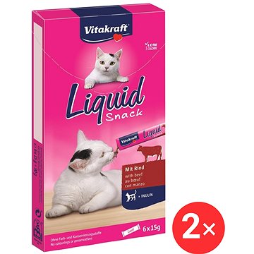 

Vitakraft pochoutka Cat Liquid Snack hovězí a inuline 2 × 90 g