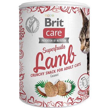 Brit Care Cat Snack Superfruits Lamb 100 g - Pamlsky pro kočky