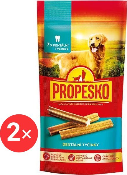 

Propesko snack dentální tyčinky 2 × 110 g