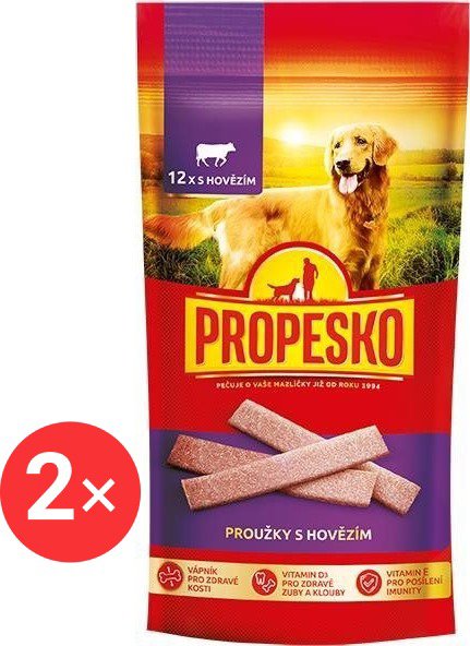 

Propesko snack proužky s hovězím 2 × 120 g
