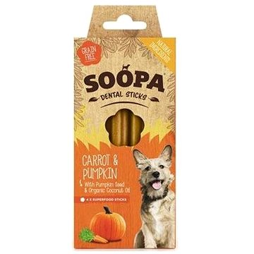 

Soopa Dentální tyčinky s mrkví a dýní 100 g