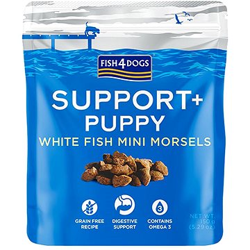

Fish4Dogs Pamlsky pro štěňátka na podporu trávení s kousky bílé ryby a prebiotiky 150 g