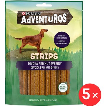 

Adventuros strips zvěřina 5 × 90 g