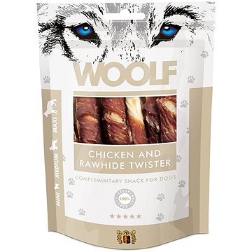 

Woolf Chicken and Rawhide Twister 100 g