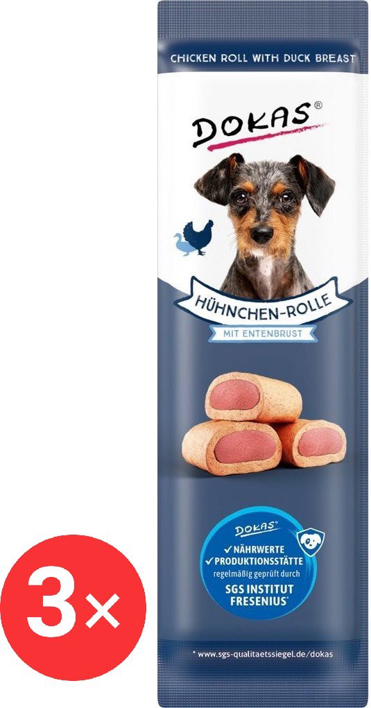 

Dokas Kuřecí rolky s kachní náplní 3 × 10 g