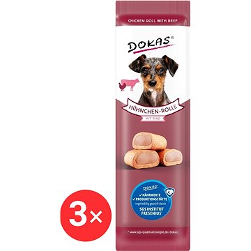 

Dokas Kuřecí rolky s hovězí náplní 3 × 10 g
