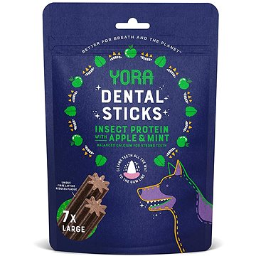 

YORA dentální tyčinky z hmyzu s jablkem a mátou 270g Large